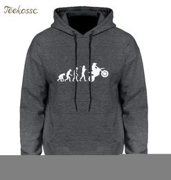 Heren Hoodies Sweatshirts Dirtbike evolutie Motocross Hoodie Sweatshirt Men Winter herfst HOUNEN HOPEN HIP HOP PULLOVENS Crewneck Streetwear 230307