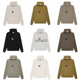 Heren Hoodies Sweatshirts ESS hoodies essentialls hoodies essentialsweatshirts High Street Dubbele Lijn Hoed en Hoedloze Trui Letter Zwaargewicht Uni