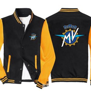 Sweats à capuche pour hommes Sweatshirts Mode Hommes Veste de baseball pour Mv Agusta Sportswear Sweat-shirt décontracté Hip Hop Harajuku Unisexe Uniforme Cardigan