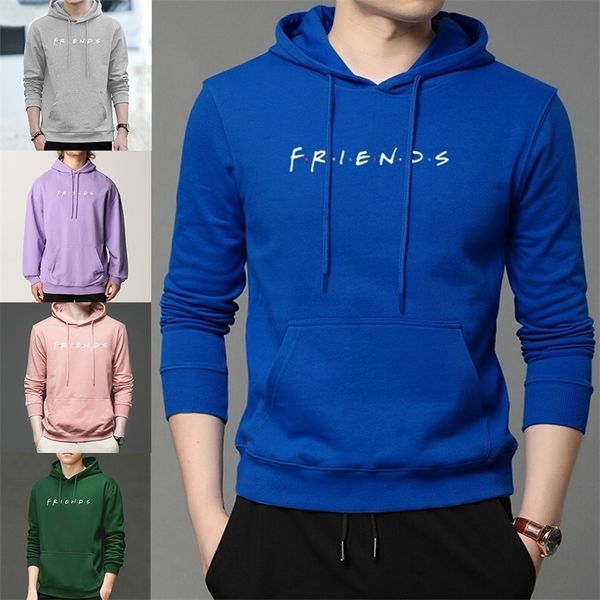 Hommes Hoodies Sweats Amis Impression Hommes Casual Automne Pull À Manches Longues Sweat Cordon De Mode Vêtements Top Streetwear 230619