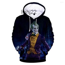 Sweats à capuche pour hommes Sweatshirts Haha Clown 3D Sweat imprimé hommes et femmes Hiphop drôle printemps automne mode Street Style pull Couplesze6l5cziyrrz7