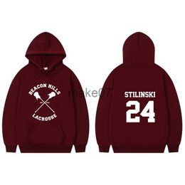 Heren Hoodies Sweatshirts Hooded Heren Sweatshirts Fleece Teen Wolf Rode Pullover Hoodies Vrouwen Streetwear Mannelijk Zweet Lichtgewicht Stilinski 24 Lahey McCal J230803