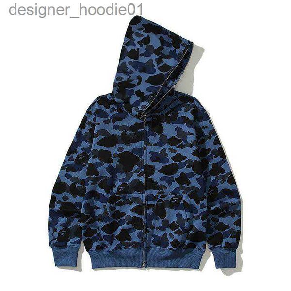 Sweats à capuche pour hommes Sweatshirts à capuche couleur camo sweat à capuche pantalon à capuche designer survêtement noir automne et hiver bleu à capuche bleu femmes survêtement pour hommes complet zippé homme femme