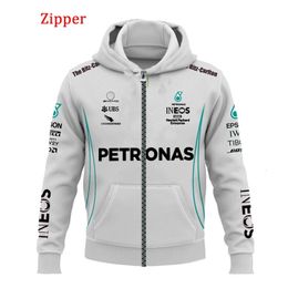 Hoodies pour hommes Sweatshirts Hoodie Formule One Team Car Racing 3D Print Gulf Men Femmes Fashion Zipper Sweatshirt Enfants Jacket Spring Veste Coat 230208
