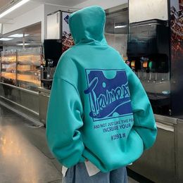 Heren Hoodies Sweatshirts Hoodie Koreaanse Stijl High Street Hiphop Mode Kleding Herfst En Winter Losse Trendy Harajuku Shirt Met Capuchon 231206