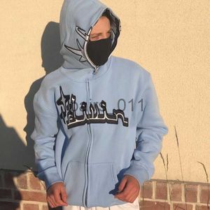 Heren Hoodies Sweatshirts Hot sale 2023 heren hoodies sweatshirts vintage geborduurde print gotische trui streetwear oversized hoodie y2k kleding hoody truien x