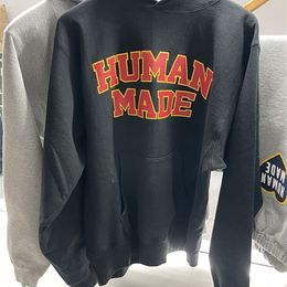 Hommes Hoodies Sweatshirts HUMAN MADE Pull à capuche Poitrine Lettre Hommes Femmes 1 1 Human Made Fleece Sweat 220923