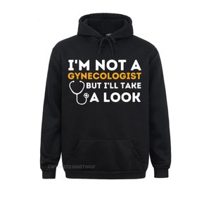 Heren Hoodies Sweatshirts Ik ben geen gynaecoloog, maar ik ben ziek, volwassen humor hoodie streetwear voor korting Kawaii kleding familie 230727