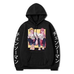 Heren Hoodies Sweatshirts Japanse Anime Manga Hoodies Mannen Vrouwen Grappige Cartoon Grafische Hoody Harajuku Oversized Zwart en Wit Sweatshirt Pullover Uni J230629