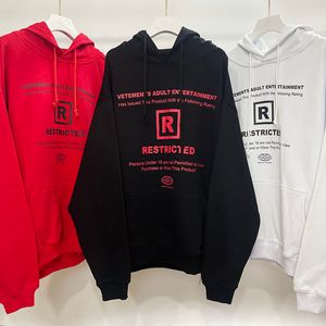 Sudaderas con capucha para hombre Sudaderas sueltas Vetements Sudadera con capucha negra Estampado de algodón Hombres Mujeres 1 1 Sudadera informal VTM de alta calidad 230113