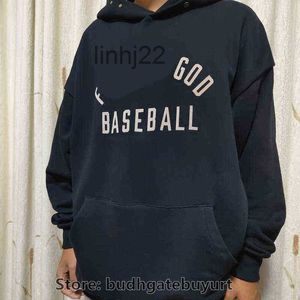 Heren Hoodies Sweatshirts Main Ess Massaal Baseball Fg Letter Hoodie Seizoen 7 Pullover en High Street Trend Klassiek Casual Dames Zoet Schattig Los sSL09