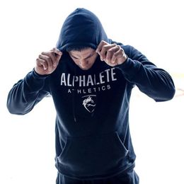 Sudaderas con capucha masculina Sweshirts Men Gimnasios Gimnasio Alfalete Fitness Fitness Sweinswear Sportswear Capucha 230390