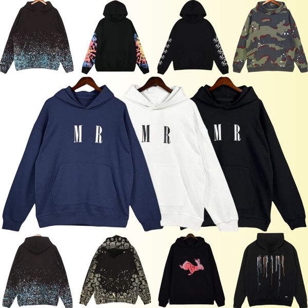 Sweats à capuche pour hommes Sweatshirts à capuche pour hommes Pull à capuche pour hommes High Street Marque Top Qualité 500g Poids Tissu en coton avec 46 styles Vente en gros 2 pièces