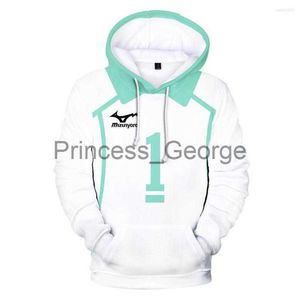 Sweats à capuche pour hommes Sweats à capuche pour hommes Japon Anime Haikyuu Sweat à capuche pour homme Cosplay Karasuno Lycée Volleyball Club Survêtement Uniforme Adolescent Garçons Fille