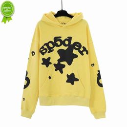 Hoodies pour hommes Sweatshirts New Sky Blue Hoodie Men Femmes 1 Hip Hop Young Thug World Wide 555555 Priving Pullover Hoody Yellow 4y6k