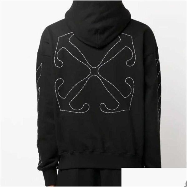 Sweats à capuche pour hommes Sweatshirts Off W Designer Sweat à capuche Ow Marque Pull Hip Hop Iti Manteau Hommes et Femmes Couple Lâche Automne / Hiver Lit Ot68B