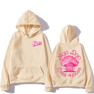 Sweats à capuche pour hommes Sweatshirts Rose Barbenheimer Kenough Kenergy Ken Mojo Dojo Casa House Sweat-shirt Kawaii Cartoon Graphic Print Pulls pour 230823