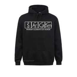 Hoodies pour hommes Sweatshirts Sarcasme Science Éléments primaires de l'humour Harajuku Hens de chimie périodique Veste SA Ca Sm 24328