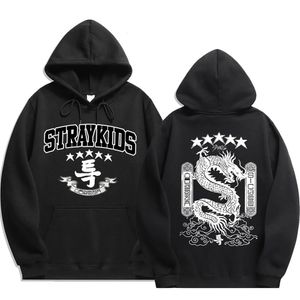 Sweats à capuche pour hommes Sweatshirts Stray Kids Fivestar Dragon Imprimer Hip Hop Streetwear Sweat à capuche en polaire Hommes Femmes Surdimensionné Casual Pull 231218