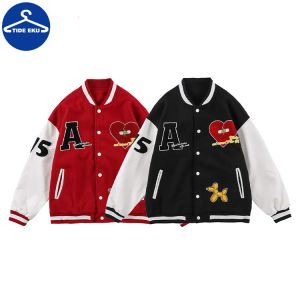 Sudaderas con capucha para hombre Sudaderas Calle estilo americano letra amarilla uniforme de béisbol hip hop ins chaqueta de tendencia de diseño de sección gruesa de gama alta