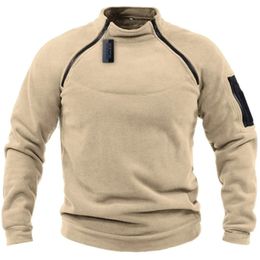 Sudaderas con capucha para hombre Sudaderas suéter suelto color sólido tácticas transpirables cálidas al aire libre 231214