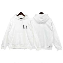 Heren Hoodies Sweatshirts Truien Ontwerper Amires Amirs High Street Pullover Gedrukte Letter Capuchon Zwarte Sweater Hoodie Casual Dames Yz