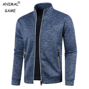 Sweats à capuche pour hommes Sweatshirts Sweat-shirt Fermeture à glissière Col montant Pull Vestes Printemps Pull Vêtements Couleur unie Extérieur Multipocket Top 4XL 231016