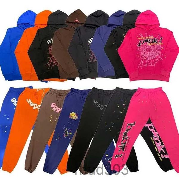 Sweats à capuche pour hommes Sweatshirts Survêtement Sweat Suit 555 Young Thugg Set Stars Même Sp5der Pantalon À Capuche Bibber et Body Casual Loisirs CotonZUEY ZUEY