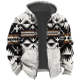 Sweats à capuche pour hommes Sweatshirts Tribal Graphic Casual 3D Veste à capuche Vacances Sortie Hiver Sweat-shirt Vêtements Y2k Tops Streetwear 231214