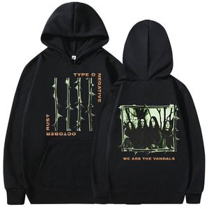 Sweats à capuche pour hommes Type O Négatif Octobre Rouille Sweat à capuche Gothique Metal Rock Band Sweat Vintage Hip Hop Surdimensionné Manches Longues Unisexe 230710