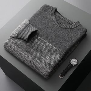 Sudaderas con capucha para hombre Sudaderas Invierno 100% lana merino Suéter de cachemira para hombre Oneck Color grueso Abrigo de jacquard a juego Talla grande Jersey de punto 231218