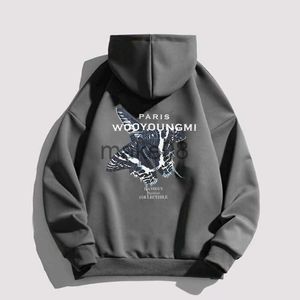 Heren Hoodies Sweatshirts Wooyongmi Koreaanse Gedrukte trui Hoodies Dames Wym Mens Luxe ontwerper Autumnwinter Bow Fashion 2023 Street Apparel Hoodie J230823