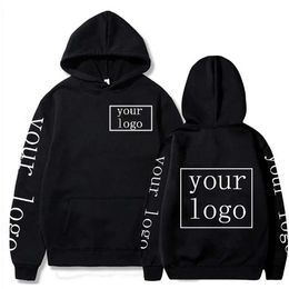 Heren Hoodies Sweatshirts uw eigen ontwerp Brandpersoonlijke aanpassing van foto's voor heren Tekst Diy Hoodies Sportswear Casual hoodies modieus en NE