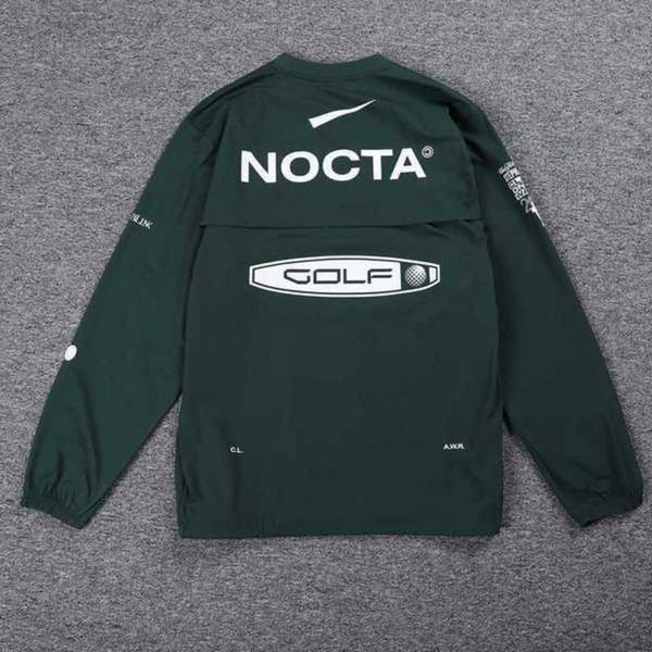 Sweats à capuche pour hommes Version américaine Nocta Golf Co Branded Draw Respirant Séchage rapide Loisirs Sports T-shirt à manches longues Col rond Été 3kj1s