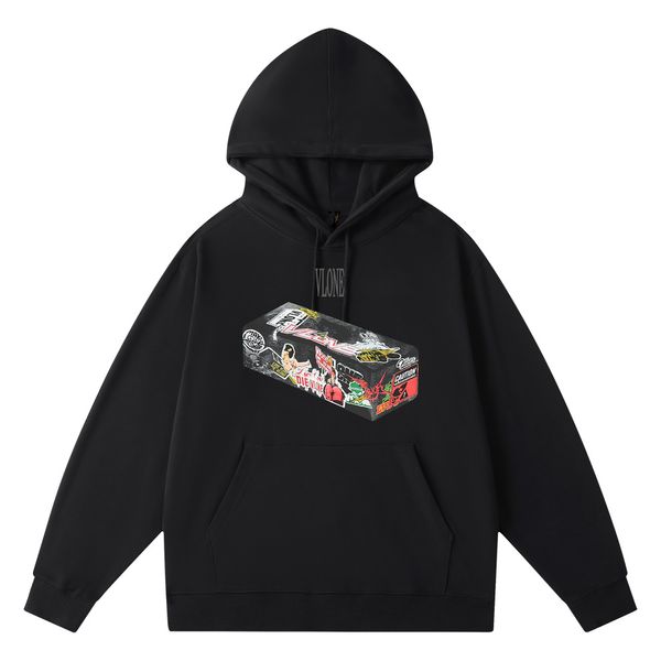 Sweats à capuche pour hommes Vlone 21FW Sweat-shirt pour hommes Manteau de mode Veste longue longue ligne Hip Hop Street Rock and Roll Pull à capuche Manteaux Jumper XXXL 5 couleurs T-shirt Vlones