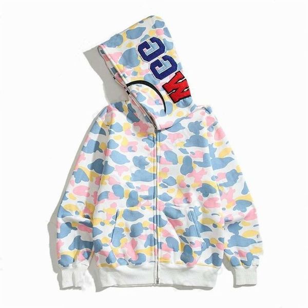 Hoodies pour hommes swets à capuche de mode Fashion Dersigners Cartons à capuche Sharks Print Hoodies Stylist Kirt Veste homme de haute qualité Sweatshirts décontractés L o e Iffcoat