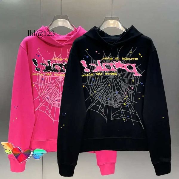 Sweats à capuche pour hommes Young Thug 1: 1 Designers de haute qualité Hip Hop P * NK Web Puff Print Sp5der 555555 Sweat à capuche Hommes Femmes Angel Spider Swe B Vente en gros 2 pièces 10% de réduction