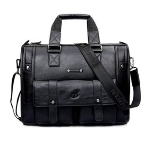 Bolsos de cuero para hombre Maletín Bolsos Bolsos de hombro Laptop Male Casual Fashion Business Bag