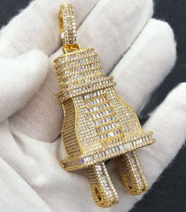 Collier pendentif Bling Gold Iced Out Out Bling