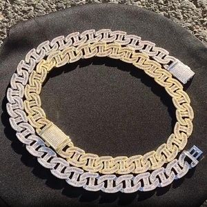 Mens Iced Out Kettingen Kettingen Hoge Kwaliteit Gouden Cubaanse Link Chain Mode Hip Hop Ketting Jewelry2898