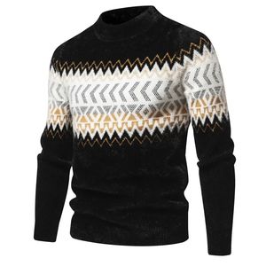 Pull Imitation vison pour hommes, doux et confortable, tricot chaud, vêtements à la mode, 240113