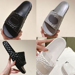 Sandale de glissière interlockin pour hommes 770801 Signature Slides Lido Slides Black Rubber Slide Couples