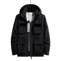 Hommes Veste Manteau Coupe-Vent Homme Manteaux Designer Budge Outwears Vestes À Capuche Budge Poche Streetwear Tops Asiatique Taille M-5XL