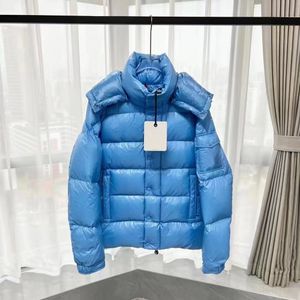 Mens jas Down Parkas Puffer Jackets Maya kleding serie Outdoor Keep warme zwarte bovenkleding koude bescherming badge decoratie verdikking jas emodern888