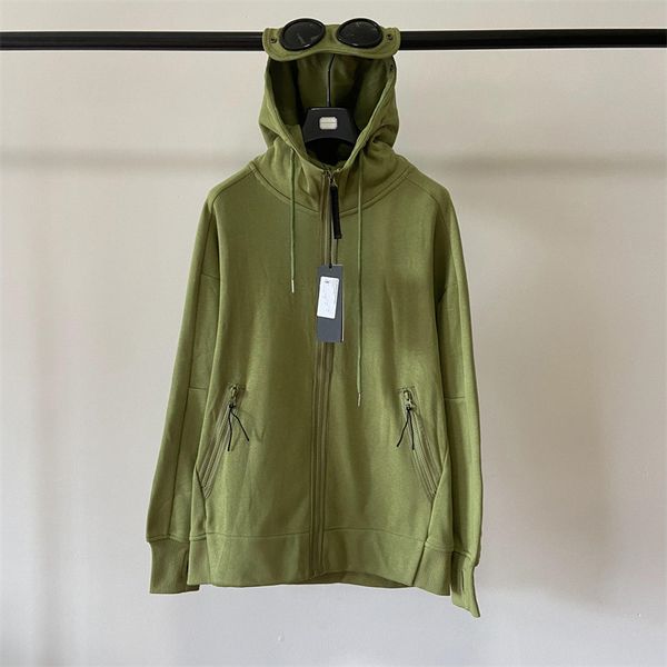 cp company Veste pour hommes à capuche à fermeture éclair à la fermeture à glissière