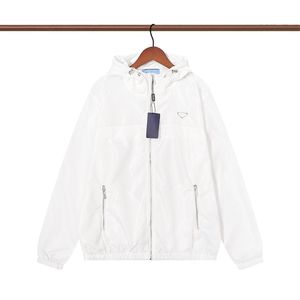 Veste pour hommes coupe-vent veste mince manteaux avec lettres triangle inversé hommes femmes manteau imperméable printemps automne vêtements vestes vêtements d'extérieur vêtements pour hommes 006