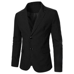 Chaqueta para hombre con diseño de línea simple, bolsillo con botones, chaqueta informal de negocios para hombre, chaqueta formal para reunión de novios, cena, chaqueta para hombre 240326