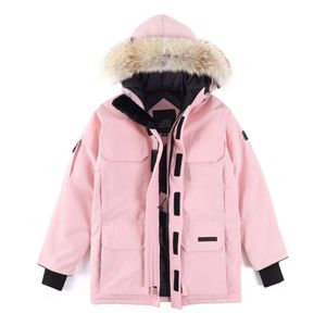 Veste pour hommes femmes vers le bas à capuche chaude Parka hommes vestes d'oie canadienne lettre imprimer vêtements d'extérieur Sports de plein air manteau épais Parkas912