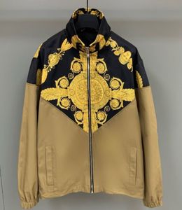 Mens Jackets 23ss marque floral royal couronne gothique punk style print outwear bomber vestes célèbre vêtements de luxe coupe-vent pour hommes 230731