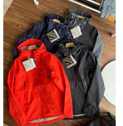 Heren Jassen 8 ARC 1 Drielaags Outdoor Waterdichte Jas Voor Mannen Vrouwen GORETEXPRO BEta Mannelijke Casual Lichtgewicht Wandelen kh